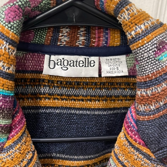 Bagatelle Women's Plaid Print Oversized Cropped Jacket - Picture 2 of 8